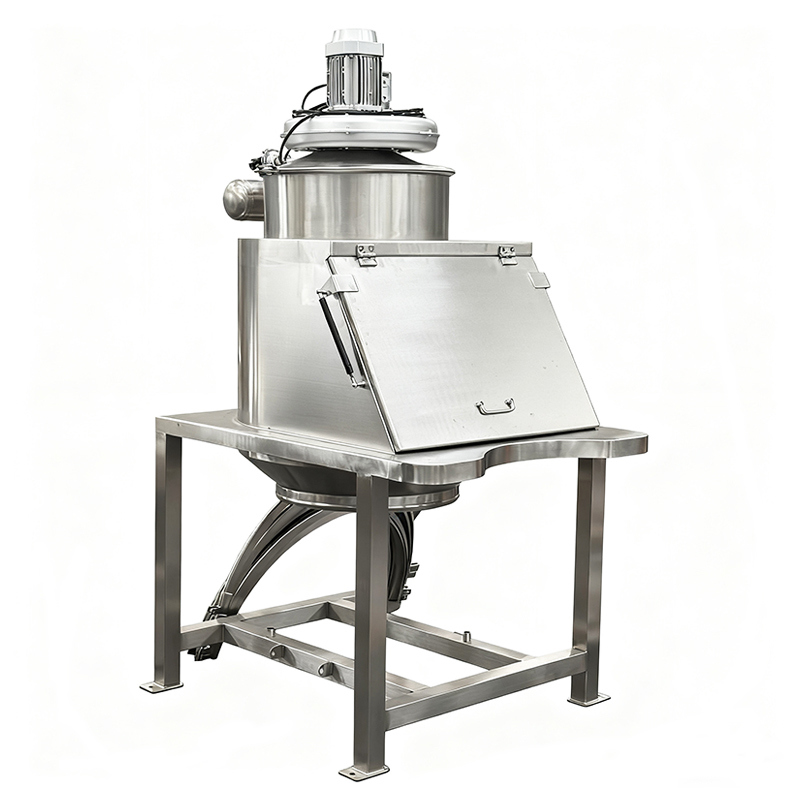 Food solid feeding station, sweetener conveying equipment, coffee powder dust-free feeding station