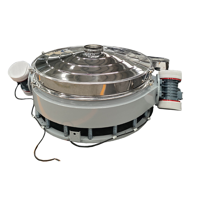 Continuous screening machine for granular feed with food-grade stainless steel straight-through screen