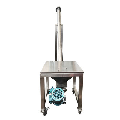 Transportador de parafusos de auge, transportador a lâmina em espiral para o movimento contínuo de grânulos de pó e materiais de pequenos blocos