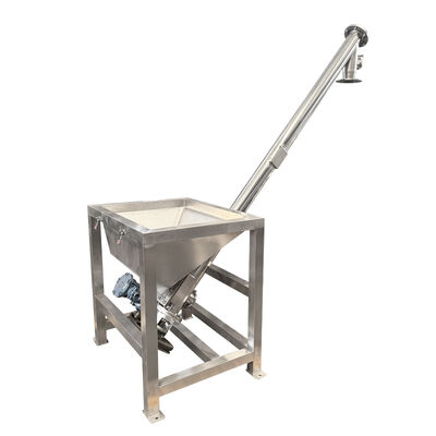 Transportador de parafusos de auge, transportador a lâmina em espiral para o movimento contínuo de grânulos de pó e materiais de pequenos blocos