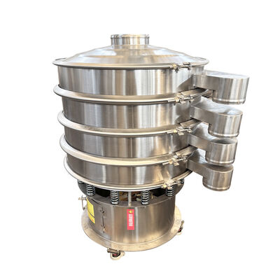 Máquina de triagem vibratória com trajetória de movimento tridimensional para triagem de materiais granulares e em pó