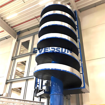 Transportador de parafuso de auge versátil para elevação vertical de granulados de pó e peças pequenas com baixo ruído e operação de energia
