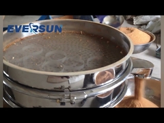 Máquina de peneira de tela vibratória de aço inoxidável de qualidade alimentar industrial para a lixa de granulados de pó